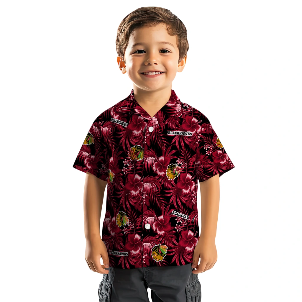 Chicago Blackhawks Hawaiian Shirt - Hibiscus Exotica 7 Chicago Blackhawks Hawaiian Shirt - Hibiscus Exotica - Image 7