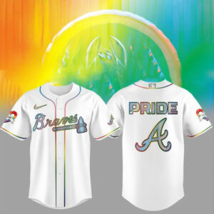 Atlanta Braves LGBTQ Pride Night 2025 Jersey Atlanta Braves Merch Fathers Day Presents