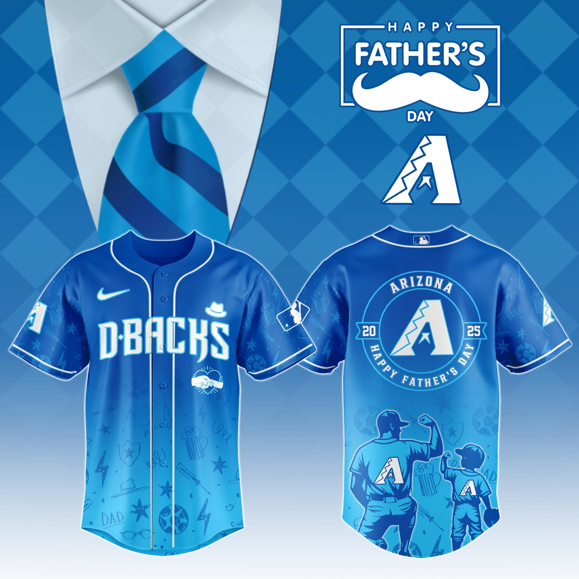 Arizona Diamondbacks Special Father's Day Edition Jersey Arizona Diamondbacks Merch 1 Arizona Diamondbacks Special Father's Day Edition Jersey Arizona Diamondbacks Merch