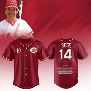 Cincinnati Reds x Pete Rose Night Baseball Jersey 2025 Cincinnati Reds Merch Husband Gifts