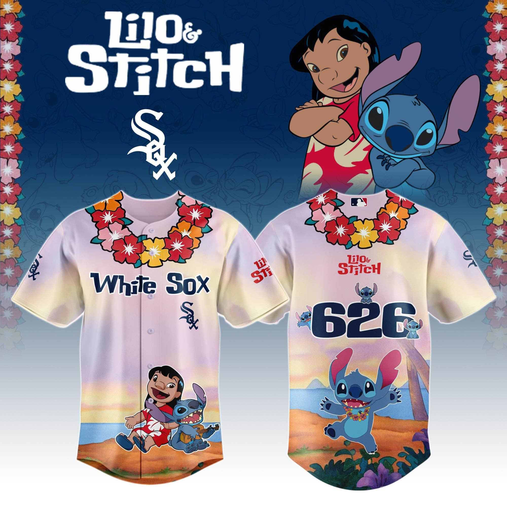 Chicago White Sox x Lilo And Stitch Special Edition Jersey 2025 Chicago White Sox Merch 1 Chicago White Sox x Lilo And Stitch Special Edition Jersey 2025 Chicago White Sox Merch