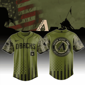 D Backs x United States Army Military Appreciation Night 2025 Baseball Jersey Merch