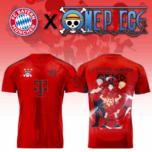 FC Bayern Munich x One Piece Jersey Bayern Munich Merch Unique Father's Day Gifts