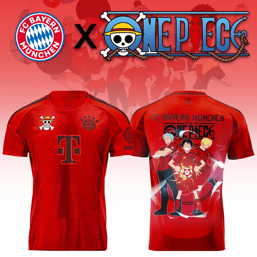 FC Bayern Munich x One Piece Jersey Bayern Munich Merch Unique Father's Day Gifts 1 FC Bayern Munich x One Piece Jersey Bayern Munich Merch Unique Father's Day Gifts