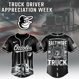Baltimore Orioles X Nation Truck Driver Appreciation Week Edition Jersey 2025