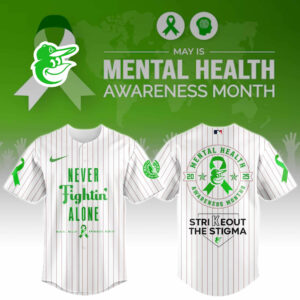Baltimore Orioles Special Mental Health Awareness Week Edition Jersey