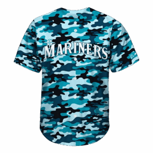 2025 Mariners Armed Forces Night Camo Jersey Seattle Mariners Merch Dad Fathers Day Gifts