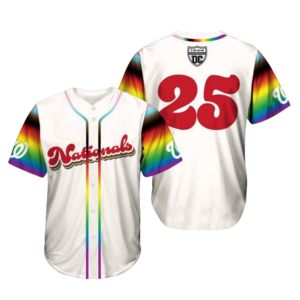 2025 Nationals Night Out LGBTQ Jersey Washington Nationals Merch Baseball Team Gift Ideas