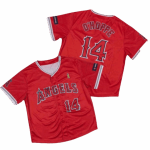 2025 Angels Logan O'Hoppe Youth Jersey Angels Merch Best Gifts For Dad