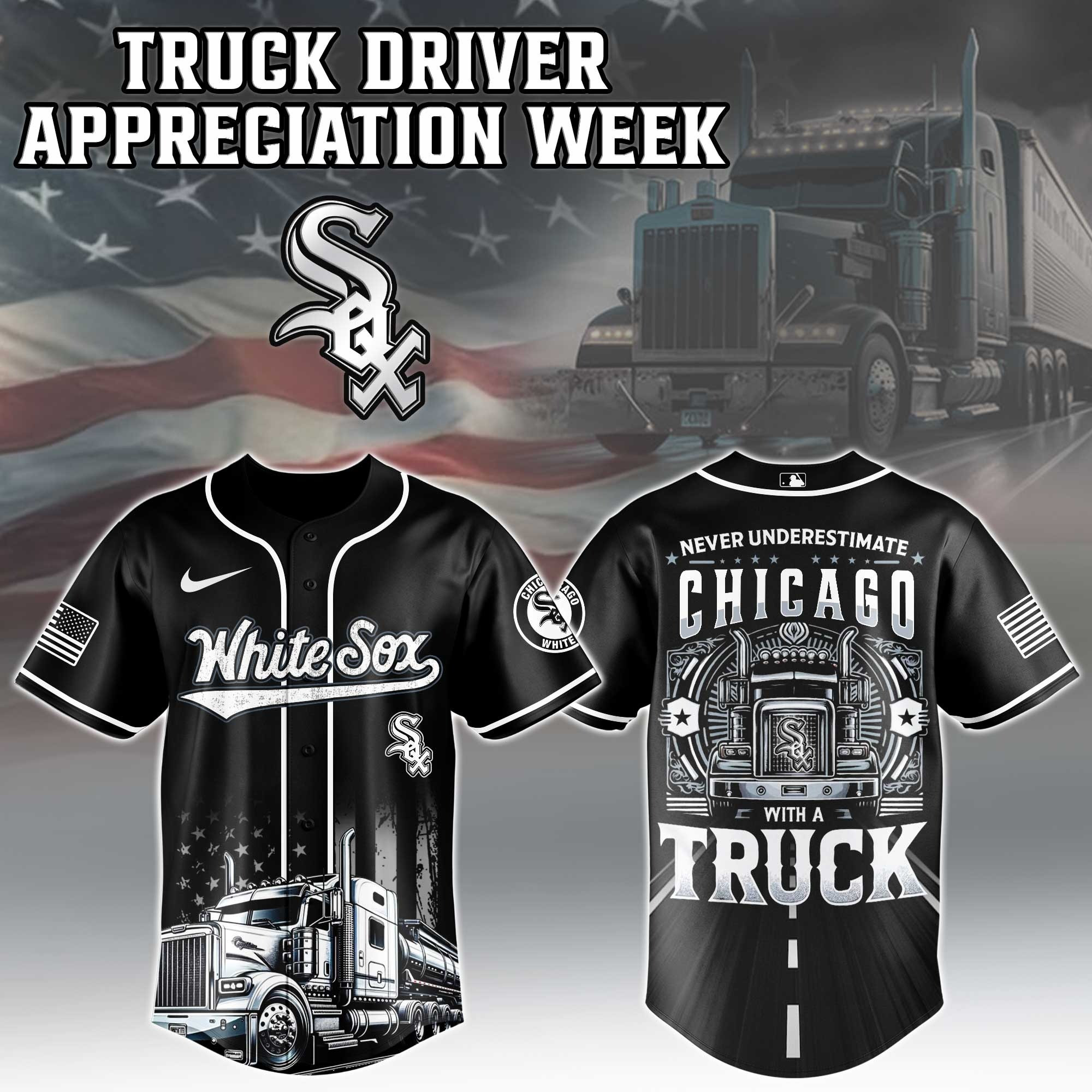 Chicago White Sox X Nation Truck Driver Appreciation Week Edition Jersey 2025 1 Chicago White Sox X Nation Truck Driver Appreciation Week Edition Jersey 2025