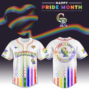 Colorado Rockies x Happy Pride Month 2025 Baseball Jersey Colorado Rockies Merch For Fans