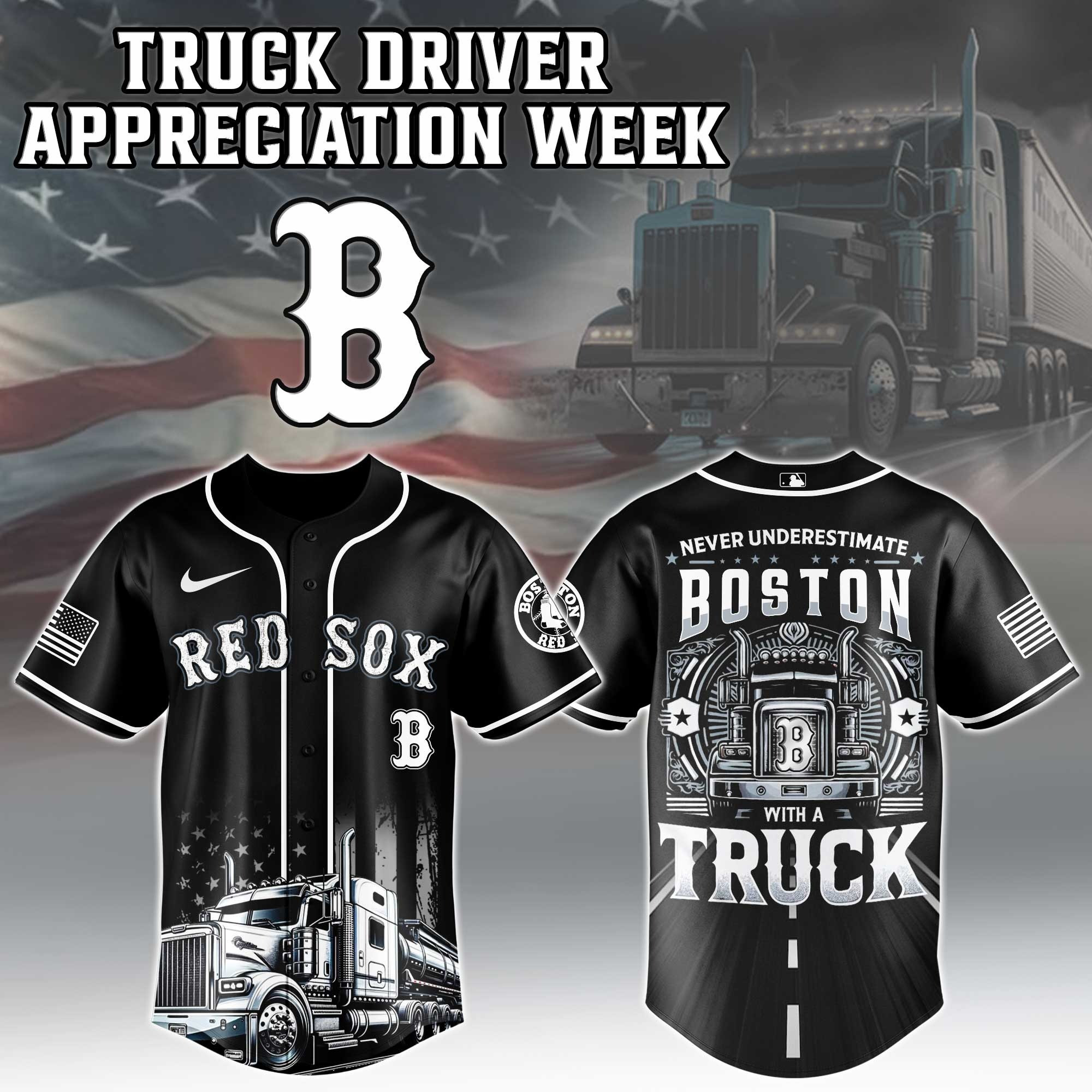 Boston Red Sox X Nation Truck Driver Appreciation Week Edition Jersey 2025 1 Boston Red Sox X Nation Truck Driver Appreciation Week Edition Jersey 2025