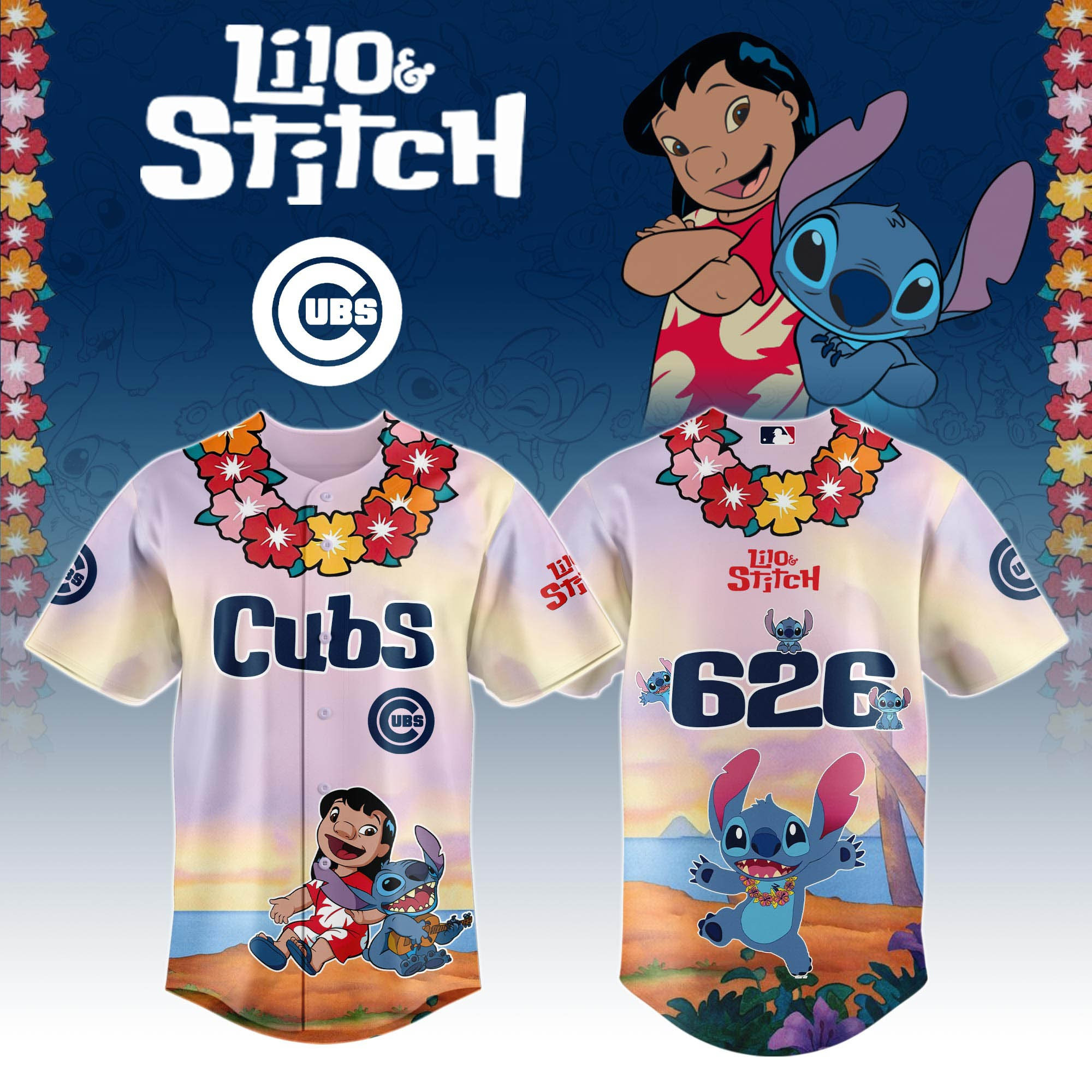 Chicago Cubs x Lilo And Stitch Special Edition Jersey 2025 Chicago Cubs Merch 1 Chicago Cubs x Lilo And Stitch Special Edition Jersey 2025 Chicago Cubs Merch