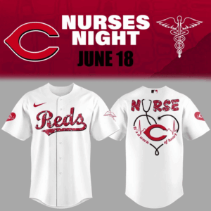 Cincinnati Reds Nurses Night White Baseball Jersey Cincinnati Reds Merch Best Gifts For Dad