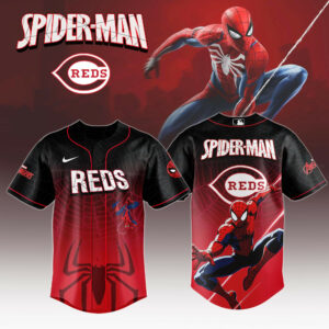 Cincinnati Reds x Spider Man Game Night Special Edition Jersey Cincinnati Reds Merch
