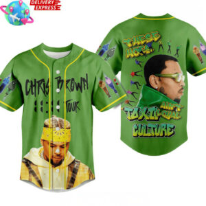 Chris Brown Merch Chris Brown 11:11 Tour Baseball Jersey Dad Gifts For Father's Day 2025