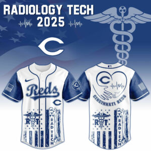 Cincinnati Reds x Radiology Tech Night Exclusive Design Jersey Cincinnati Reds Merch Fans Gifts