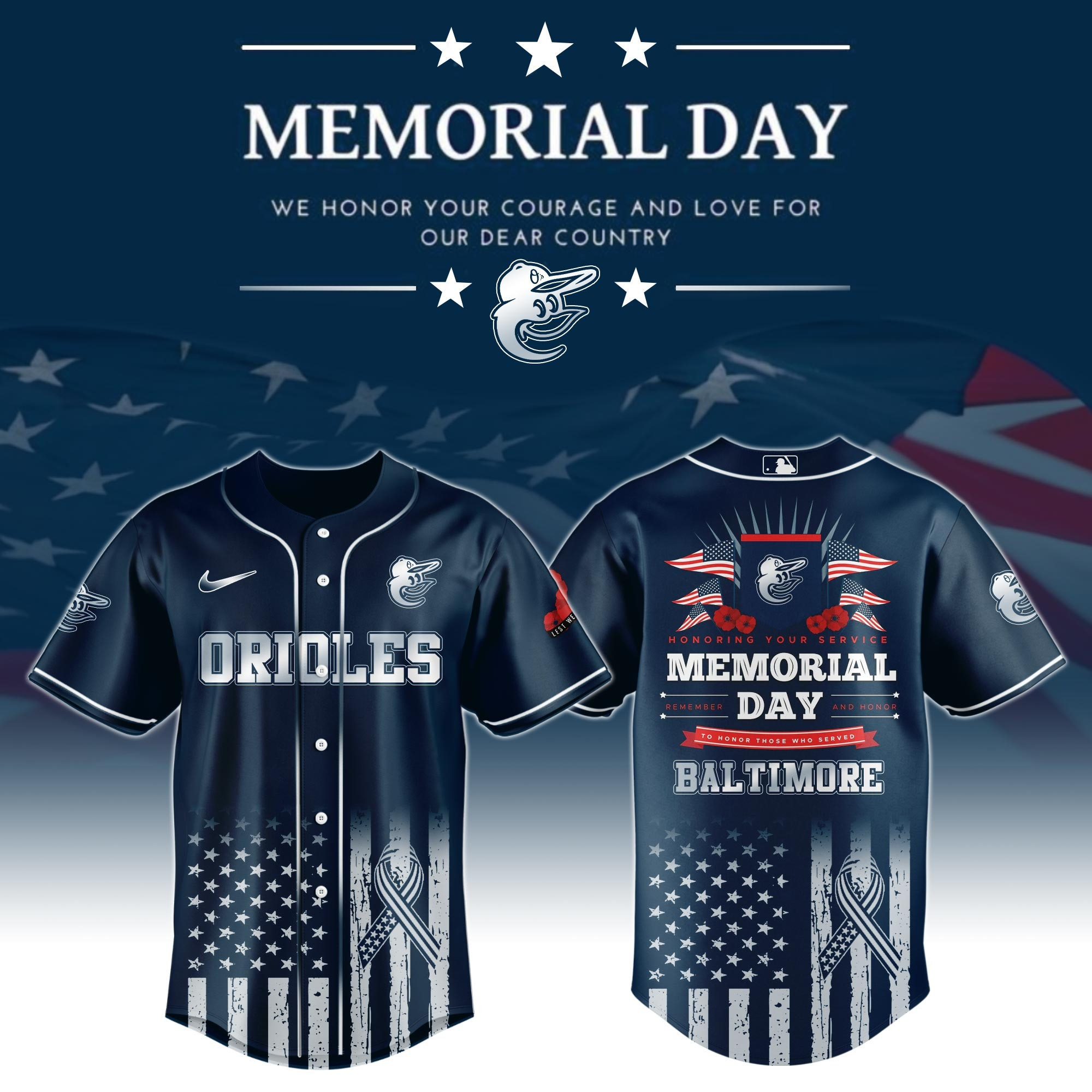 Baltimore Orioles Special Memorial Day Edition Jersey Baltimore Orioles Merch 1 Baltimore Orioles Special Memorial Day Edition Jersey Baltimore Orioles Merch