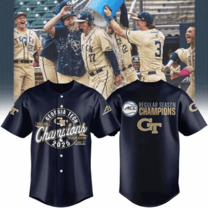Georgia Tech 2025 ACC Regular Season Champions Jersey Cool Gifts For Dad