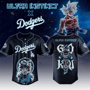 Goku Ultra Instinct x Los Angeles Dodgers 2025 Special Jersey Useful Gifts For Dad