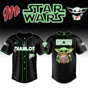 Diablos Rojos del Mexico x Star Wars Jersey Father's Day Gifts For Baseball Lovers