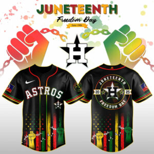 Houston Astros Juneteenth Day 2025 Special Jersey Houston Astros Merch Father's Day Gifts