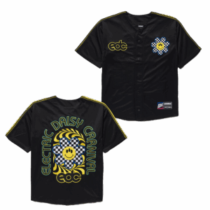 EDC Merchandise EDC Sunflower Smiles Baseball Jersey Gifts For Music Fans