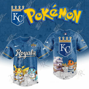2025 Kansas City Royals Pokemon Go Special Edition Baseball Jersey Baseball Gifts Ideas