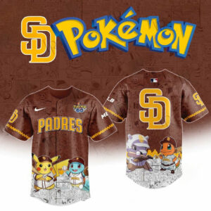2025 San Diego Padres Pokemon Go Special Edition Baseball Jersey Baseball Coach Gift Ideas