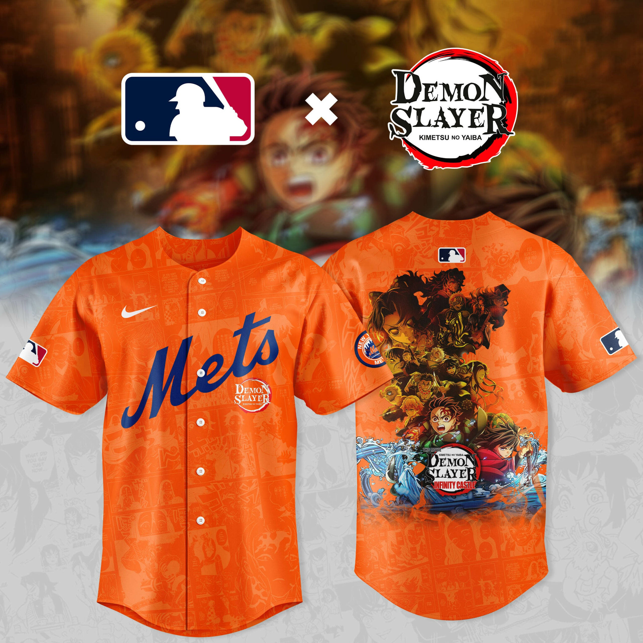 2025 Demon Slayer X New York Mets Baseball Jersey Cool Baseball Gifts 1 2025 Demon Slayer X New York Mets Baseball Jersey Cool Baseball Gifts