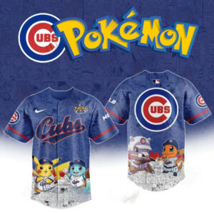 2025 Chicago Cubs Pokemon Go Special Edition Baseball Jersey Baseball Best Gifts