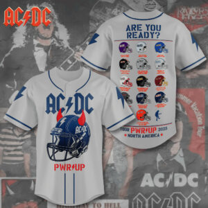 AC DC Pwr Up Tour 2025 Baseball Jersey Gift Ideas For Music Lovers