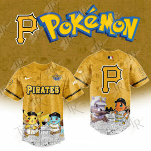 2025 Pittsburgh Pirates Pokemon Go Special Edition Baseball Jersey Baseball Gifts Ideas