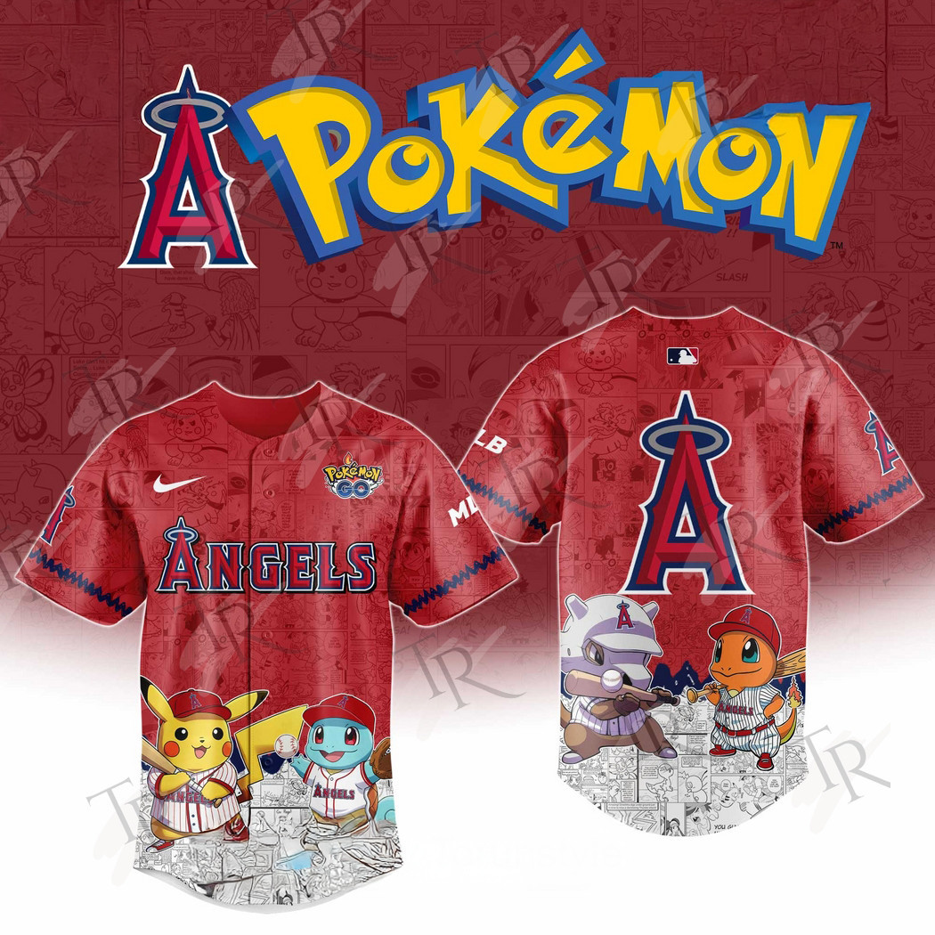 2025 Los Angeles Angels Pokemon Go Special Edition Baseball Jersey Baseball Coach Gift Ideas 1 2025 Los Angeles Angels Pokemon Go Special Edition Baseball Jersey Baseball Coach Gift Ideas