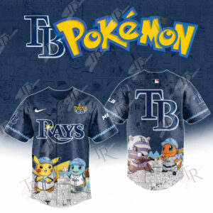 2025 Tampa Bay Rays Pokemon Go Special Edition Baseball Jersey Gift For Baseball Lover