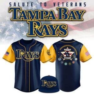 2025 TB Rays Salute to Service Jersey Cool Gifts For Baseball Lovers