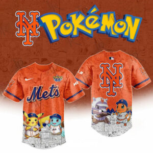 2025 New York Mets Pokemon Go Special Edition Baseball Jersey Gift Ideas For Baseball Players