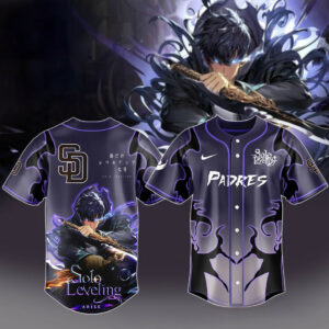 2025 San Diego Padres x Solo Leveling Baseball Jersey Best Gifts For Baseball Fans