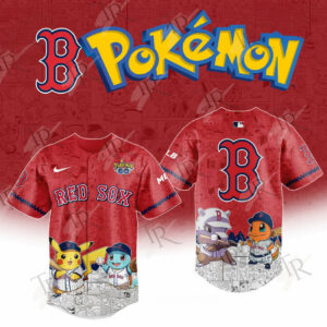 2025 Boston Red Sox Pokemon Go Special Edition Baseball Jersey Baseball Coach Gift Ideas