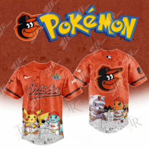 2025 Baltimore Orioles Pokemon Go Special Edition Baseball Jersey Baseball Gifts Ideas