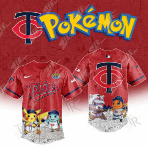 2025 Minnesota Twins Pokemon Go Special Edition Baseball Jersey Gifts For Baseball Players