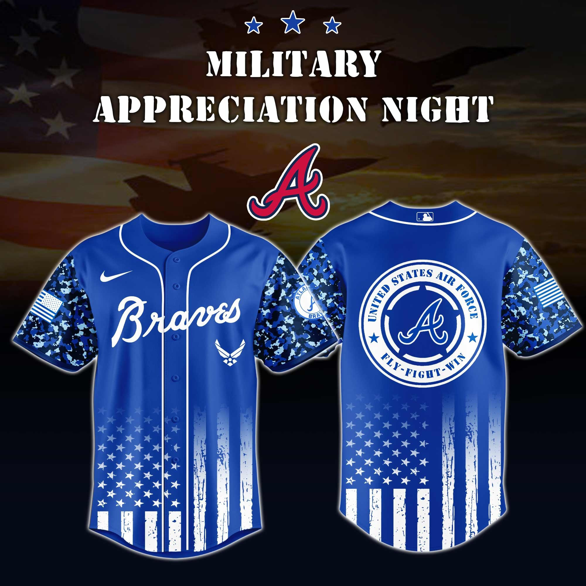 Atlanta Braves x Air Force Military Appreciation Night Jersey Editions Atlanta Braves Merch 1 Atlanta Braves x Air Force Military Appreciation Night Jersey Editions Atlanta Braves Merch