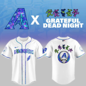 Arizona Diamondbacks 2025 Grateful Dead Night Jersey Baseball Merch Gifts For Fans