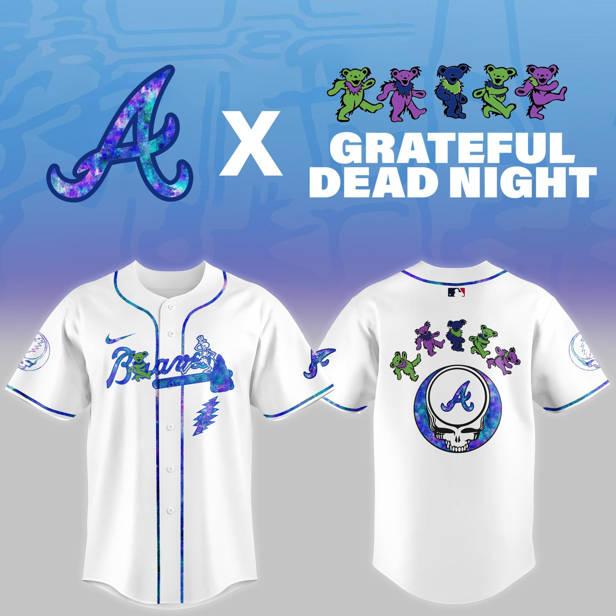 Atlanta Braves 2025 Grateful Dead Night Jersey Baseball Merch Unique Gifts For Fans 1 Atlanta Braves 2025 Grateful Dead Night Jersey Baseball Merch Unique Gifts For Fans