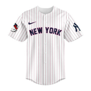 2024 New York Yankees World Series Shirt New York Yankees Jersey x Hello Kitty 50TH Merch Father Son Gifts