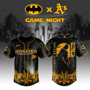 Athletics x DC Batman Game Night Jersey Merch Baseball Fan Father's Day Gifts For Him