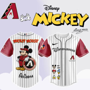 Arizona Diamondbacks x Disney Mickey Jersey Merch Gifts For Diamondbacks Fans