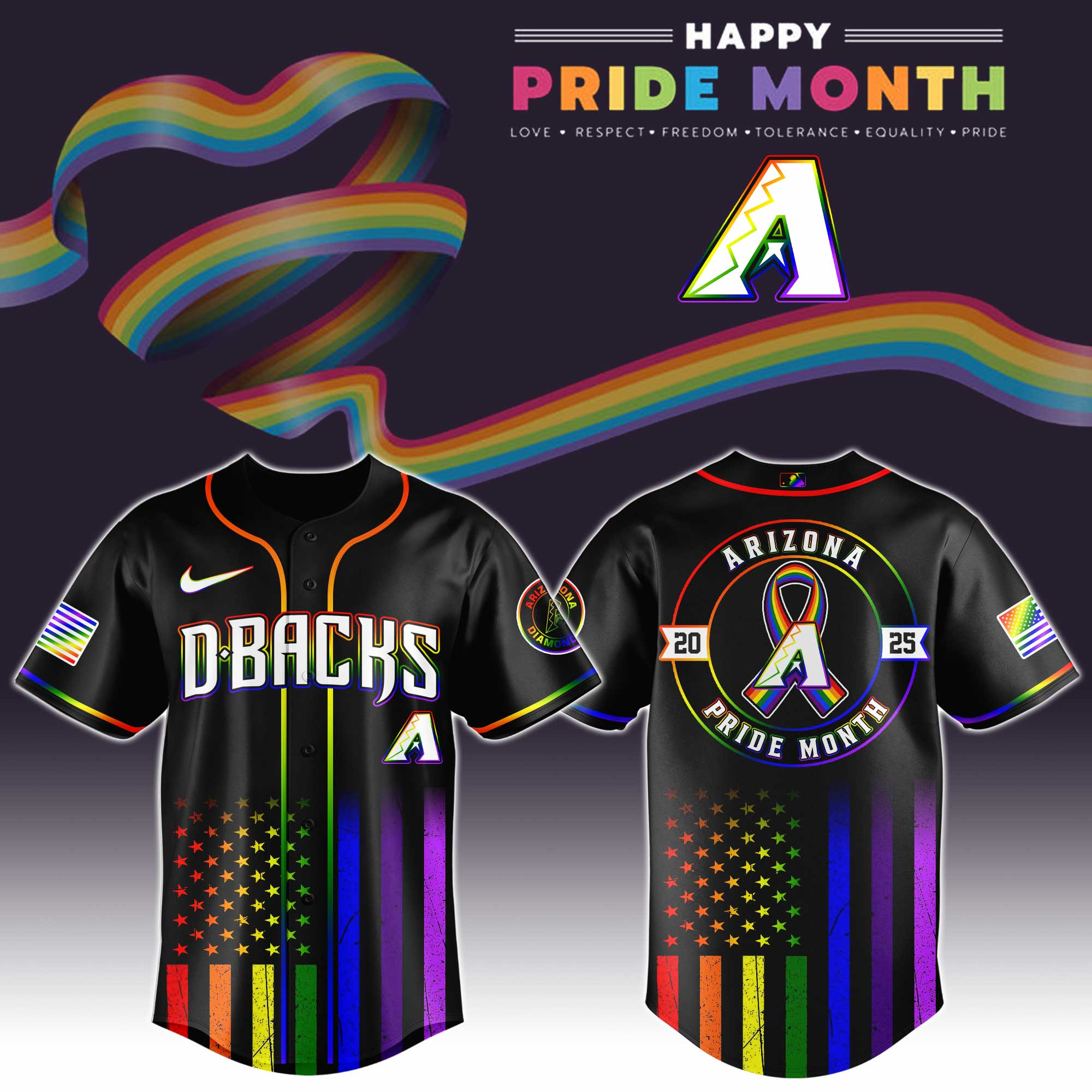 Arizona Diamondbacks Special Pride Month Jersey Baseball Gifts For Fans 1 Arizona Diamondbacks Special Pride Month Jersey Baseball Gifts For Fans
