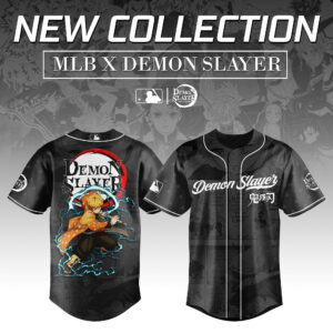 Agatsuma Zenitsu Demon Slayer x Baseball Jersey Editions Demon Slayer Fan Gift