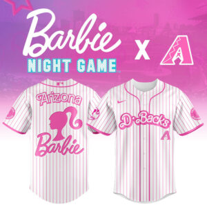 Arizona Diamondbacks x Barbie Night Game Jersey Baseball Team Gift Ideas